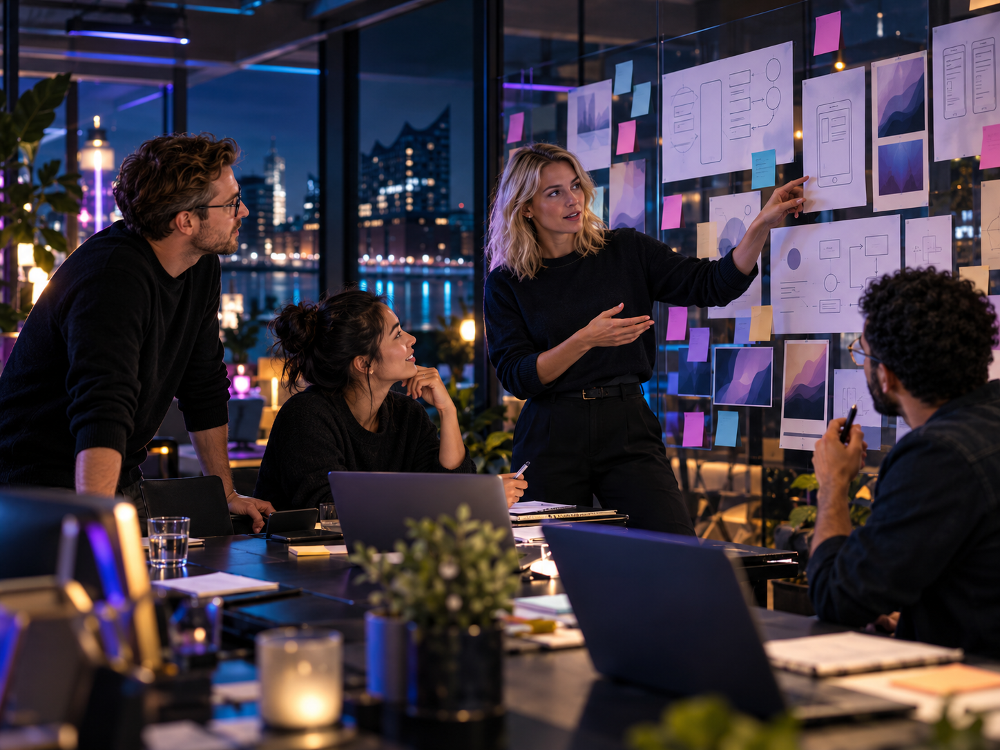commit&push Team in einem Produktworkshop